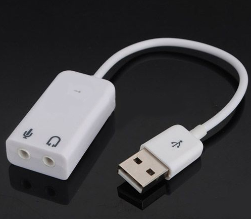 USB звуковая карта разъем на гибком проводе