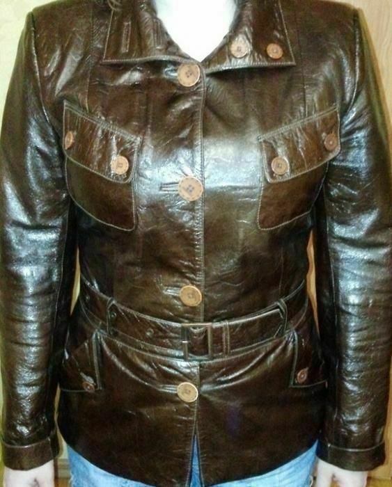 Продам женскую кожаную куртку, турция , размер 46-44 (м)