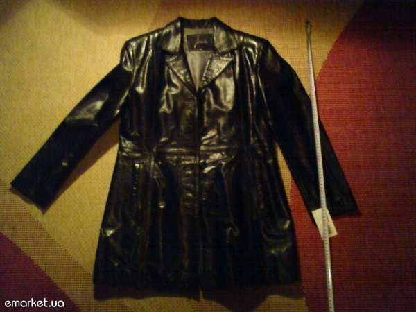 Продам пиджак-френч кожаный женский,юбку р. 44-50