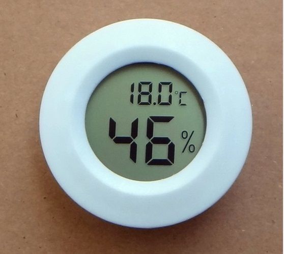 Термометр-гигрометр цифровой круглый