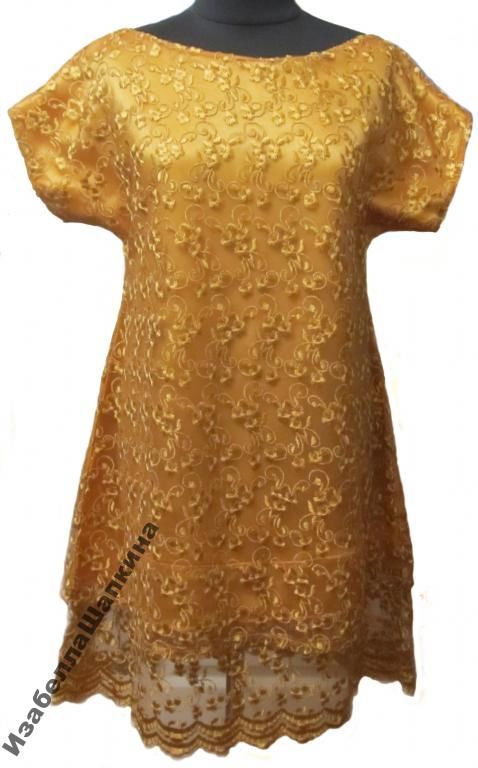 Платье гипюровое, р-р 48-50