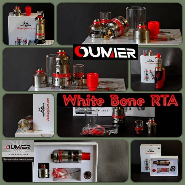 Обслуживаемый бакомайзер White Bone RTA, оригинал от компании Oumier