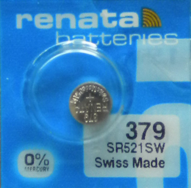 Батарейка Renata 379 SR521SW; 618; JA; 280-59; SB-AC/DC; SR63