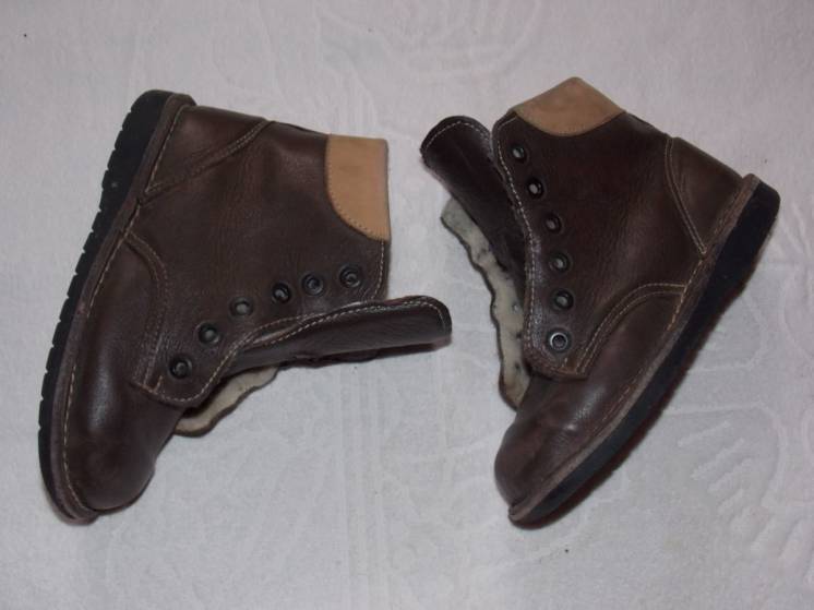 Кожаные коричневые ботиночки Rodalbkinder  - 18,5 см