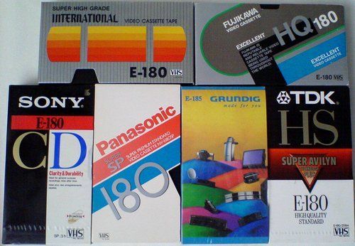 Видиокассеты VHS HQ E-180