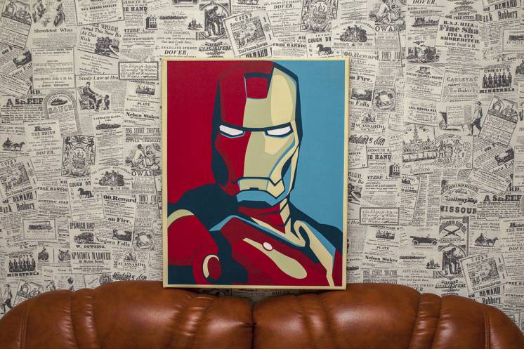 Картина на холсте Железный человек Iron Man 40х50 см