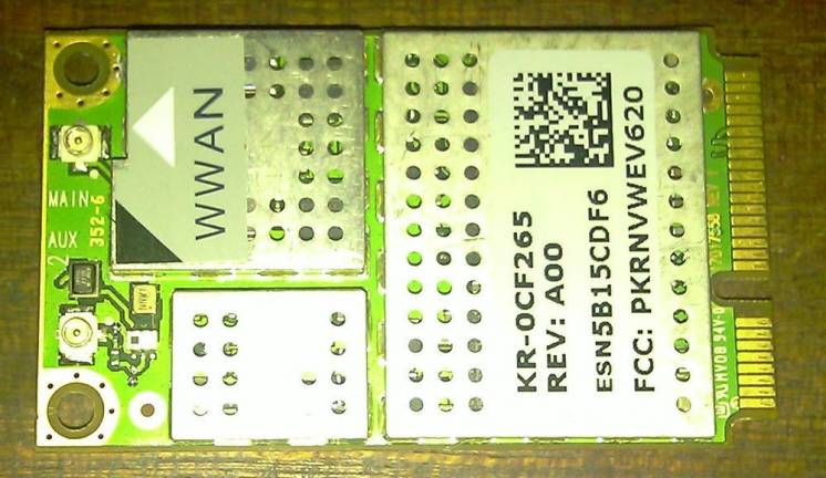 CDMA модем dell 5700 KR-0CF265 miniPCI-E