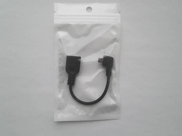 OTG USB MicroUSB Host кабель (угловой)