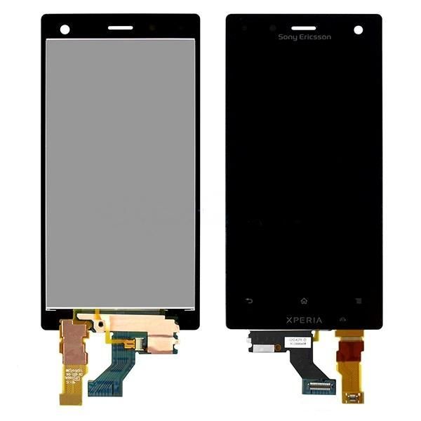 Sony LT26W Xperia acro S модуль дисплей с тачскрином черный