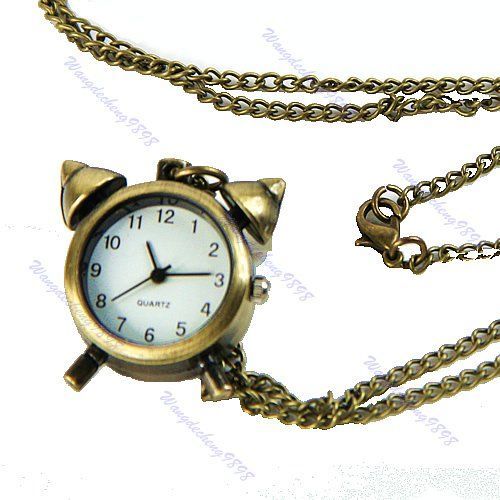 Ожерелье или карманные часы - ретро Будильник