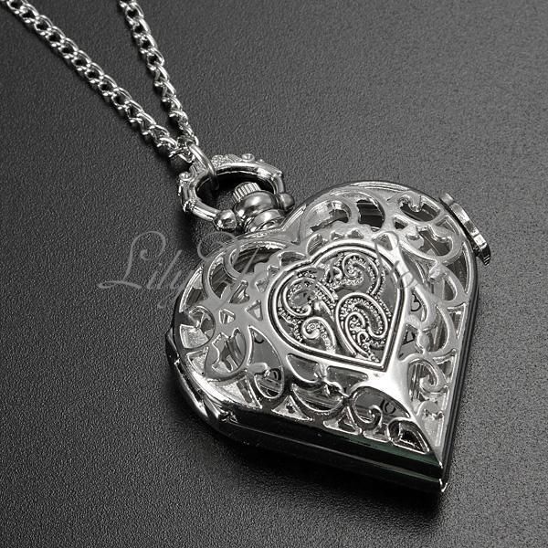 Ожерелье или карманные часы в виде Сердца