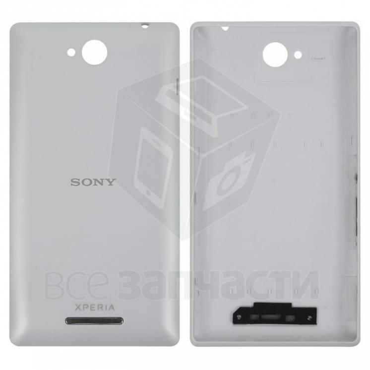 Задняя панель корпуса для  телефона Sony C2305 S39h Xperia C, белая