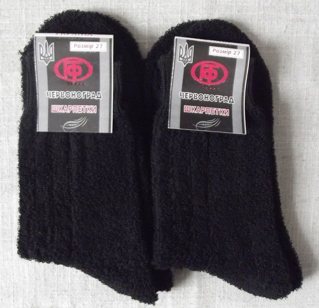 Носки шкарпетки махровые теплые мужские простые 25, 27, 29 Червоноград