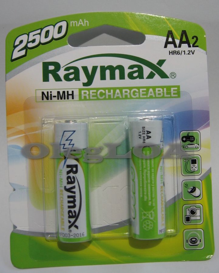 Аккумуляторы R6 Raymax 2500mah AA