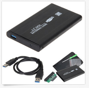 Карман для HDD 2.5'' USB 3.0! SATA алюминий черный
