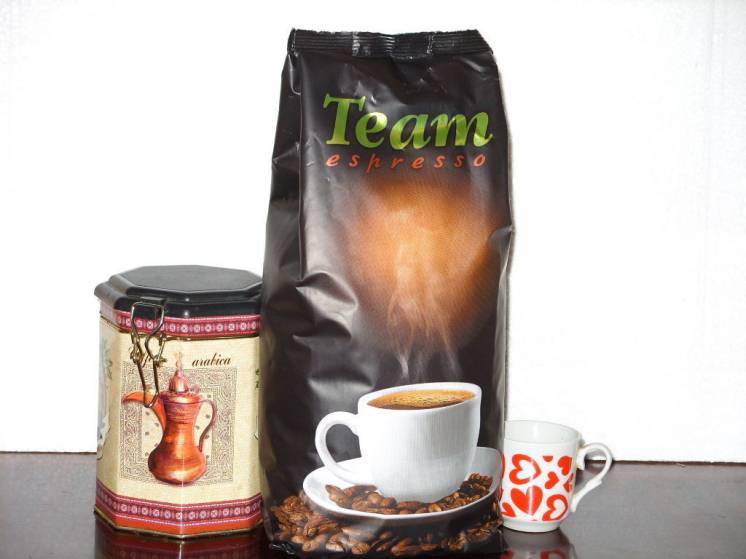 Кофе натуральный  зерно TEAM Strong 1кг