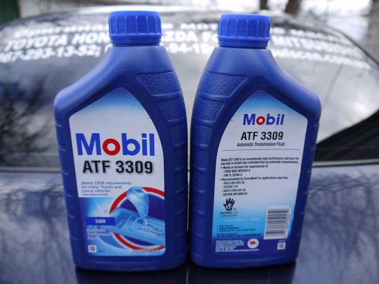 Трансмиссионное масло (жидкость в акпп) Mobil Atf 3309 1qt. (usa)946мл