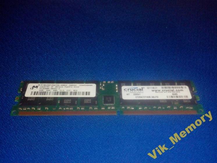 Память Ddr1 2Gb Pc3200 400Mhz PC2700 333Mhz Ecc Reg Memory Ram