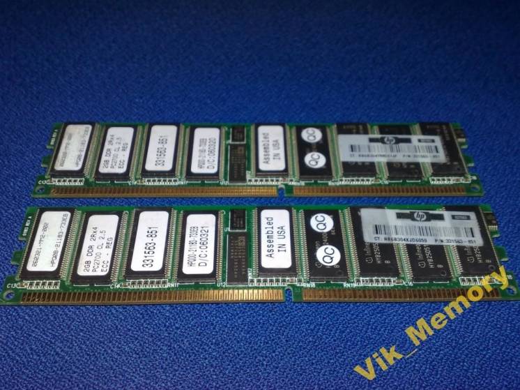 Память Ddr1 2Gb Pc2700 333Mhz Ecc Reg Memory Ram