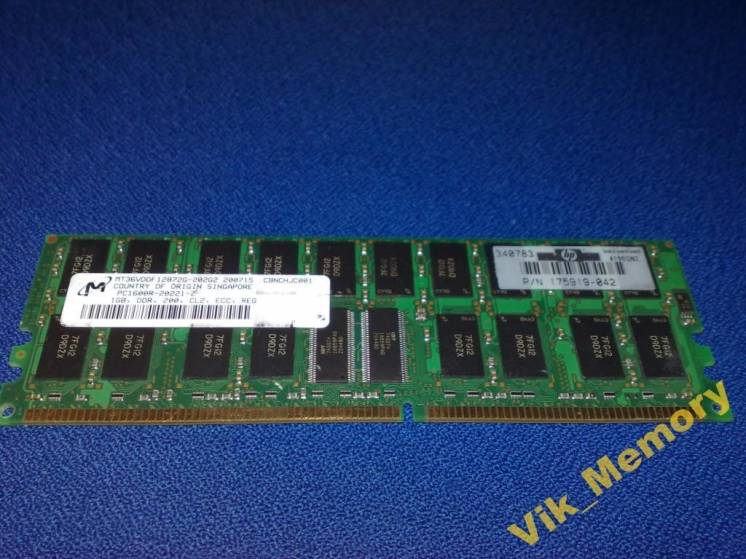 Память Ddr1 1Gb Pc1600 Ecc Reg Memory Ram