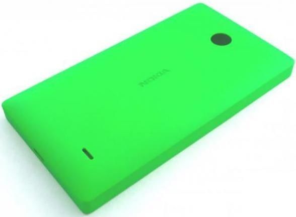 Крышка батареи, зеленая, для телефона Nokia X+ (оригинал)
