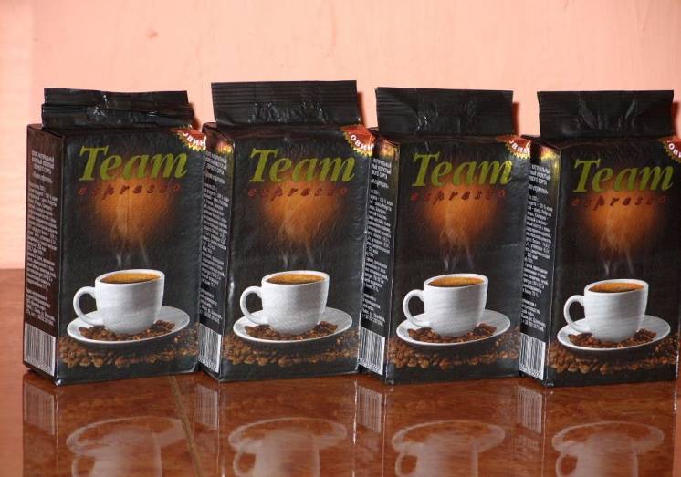 Кофе натур молотый TEAM Espresso 4x250гр