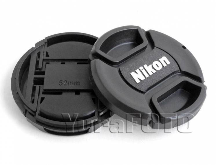 Крышка передняя для объектива 52мм, Nikon LC-52, со шнурком