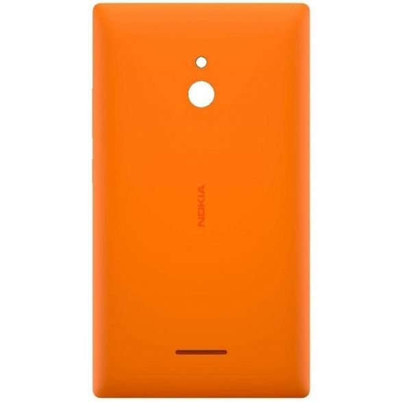 Задняя крышка оранжевая, для телефона Nokia XL (оригинал)