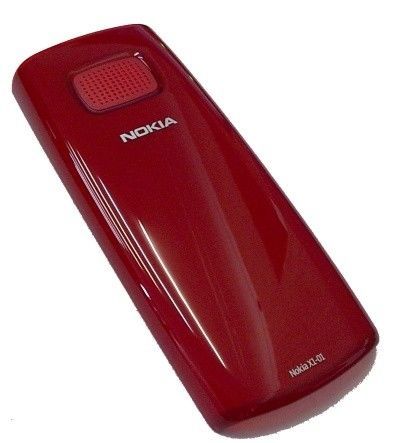 Крышка задняя красная, для телефона Nokia X1-01 (оригинал)