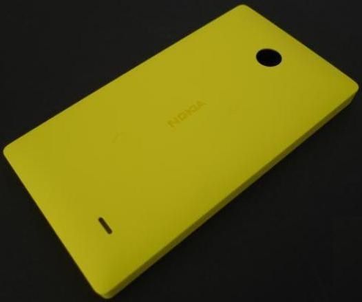 Крышка батареи, желтая, для телефона Nokia X (оригинал)