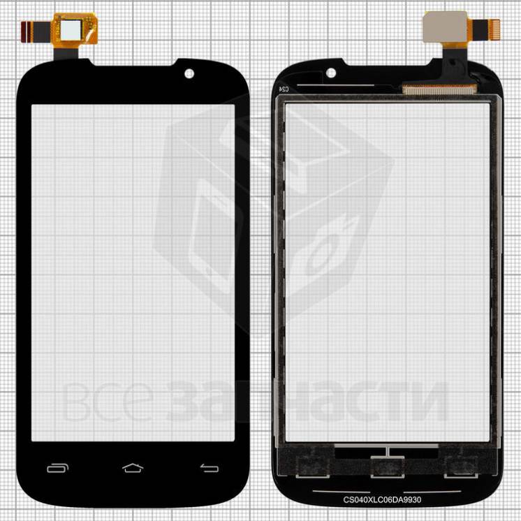 Сенсор Prestigio MultiPhone 3400 Duo, черный, #CS040X-LC03A CS040XL