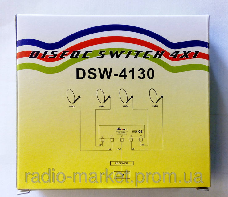 DiSEqC 2.0 4x1 Eurosky DSW-4130 в кожухе