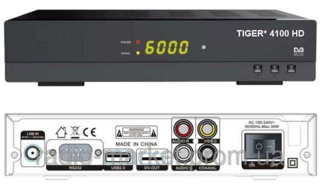 Спутниковый цифровой HDTV ресивер TIGER 4100HD