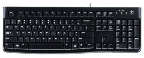Клавиатура Logitech K120 чёрная, USB