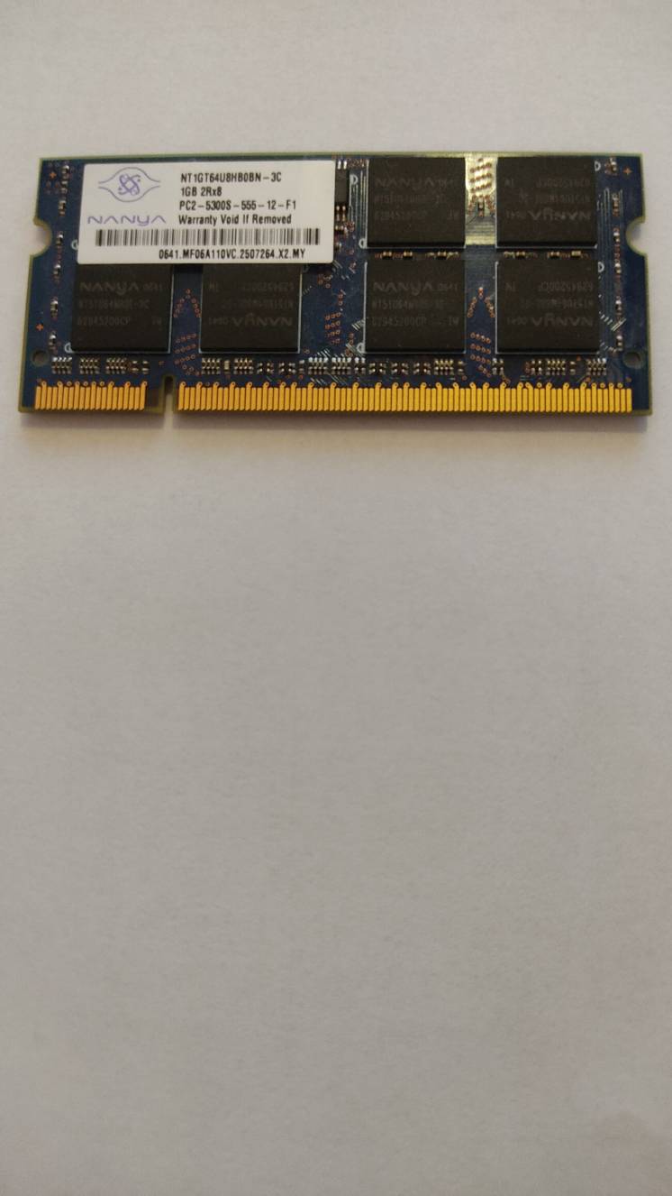 ОЗУ Память для ноутбука 2GB, DDR2 667MHz, PC2-5300S-555-12-F1