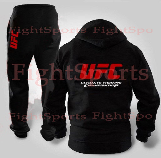 Спортивный костюм UFC BLACK NEW (на молнии) - оплата при получении!