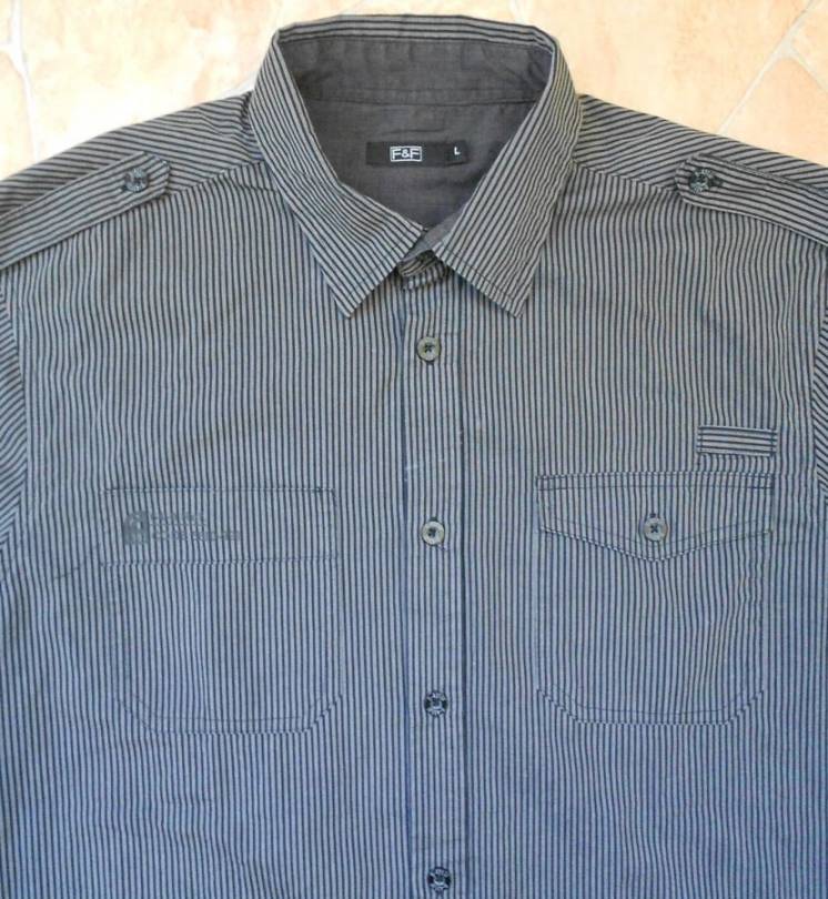 Мужская рубашка F&F размер L (52-54)