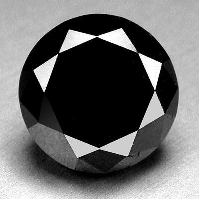 Чёрный бриллиант 4.40 ct 11.00 мм (ААА)