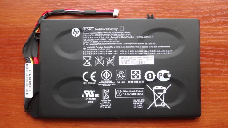 Батарея для ноутбука Hp Envy Touchsmart 4 Hstnn-ib3r 3400mah оригинал