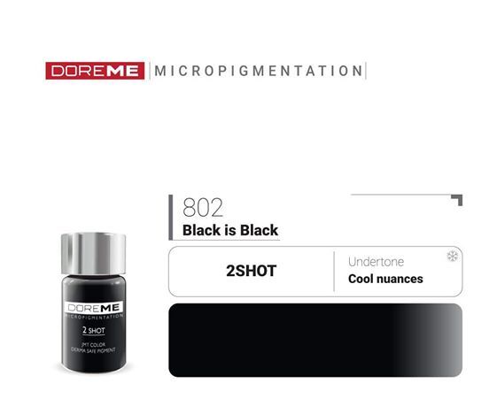 Пигменты для татуажа 802 Black is Black Doreme 2Shot Pigments