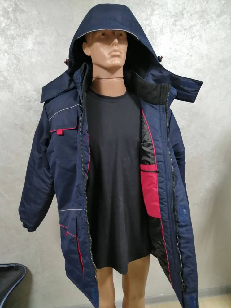 Куртка рабочая утепленная с капюшонов влагоотталкивающая