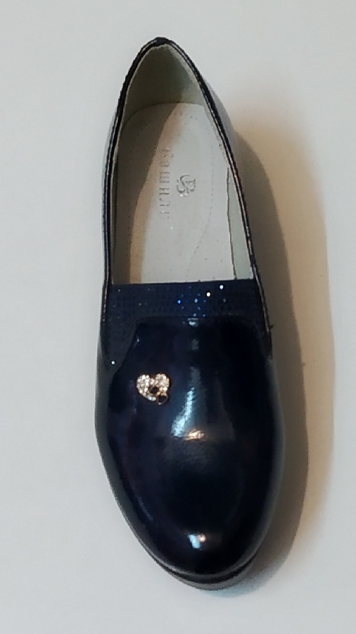 Туфли лаковые темно-синие 32 размер