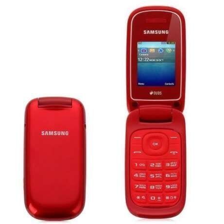 Телефон Раскладушка Samsung E1272 Duos Garnet Red 2 цвета