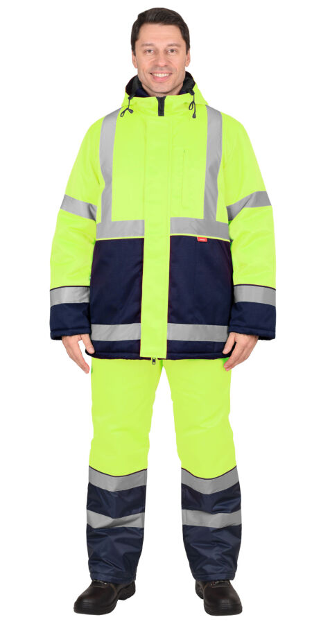 Форма дорожника утепленная, курточка для дорожных работ