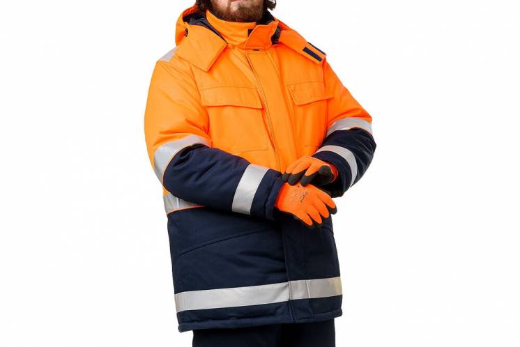 Куртка для дорожных работ зимняя, форма зима для дорожников