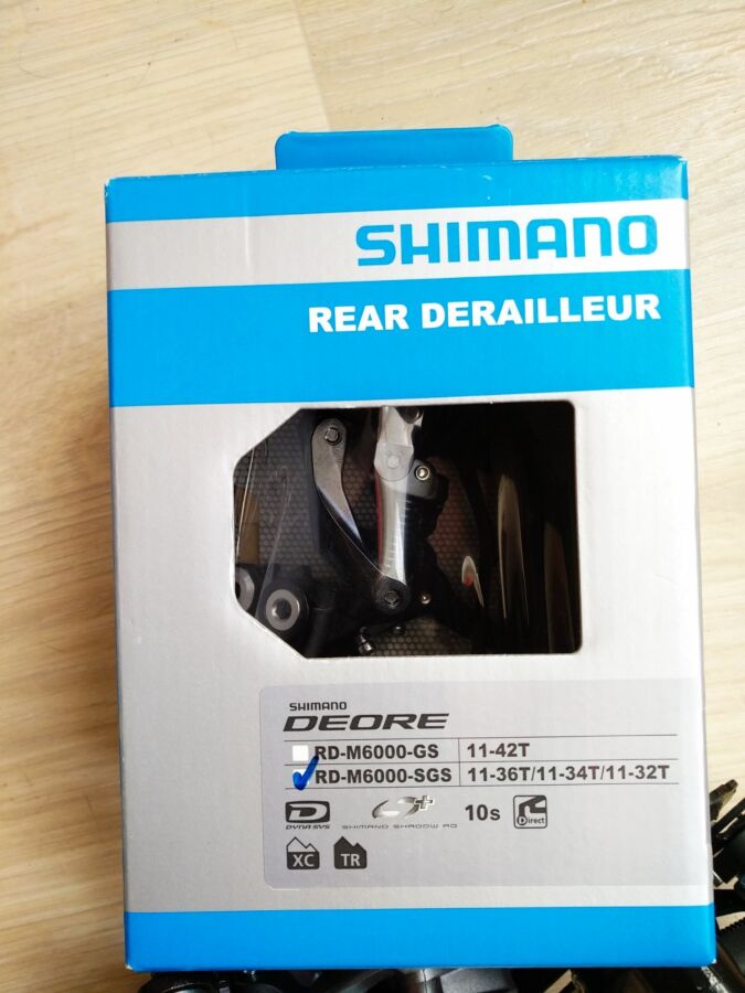 Задний переключатель Shimano DEORE RD-M6000 SGS 10ск.