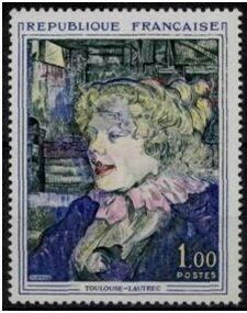 Продам марки Франции  1965 Тулуз-Лотрек