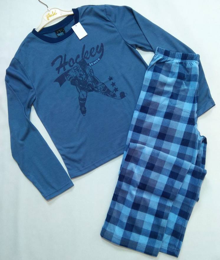 Синяя пижама с теплыми штанами Riot Club р. 10-12 лет