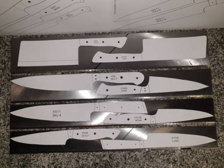 Заготовка для ножа Высококачественная сталь X165CrMoV12 (SKD11, D2)