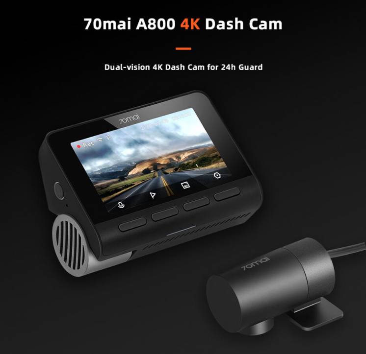 Видеорегистратор Xiaomi 70mai A800 4K Dash Cam gps g-сенсор до 128Gb